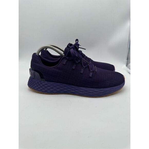NOBULL Plum Purple Knit Training Shoes Women Size 8 US 7 UK 41 EUR Gum Sole - Picture 1 of 6